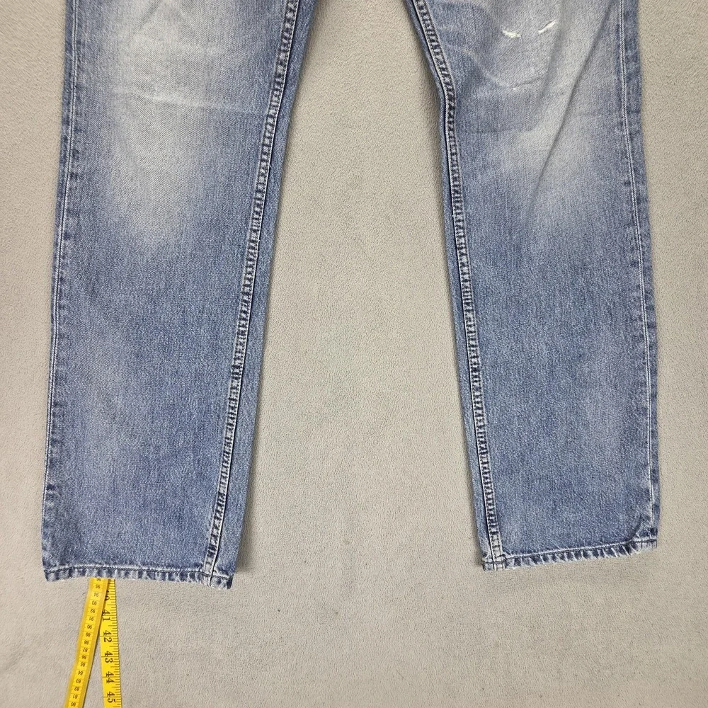 Diesel Jeans Mens 31x30 Blue Larkee Regular Straight Button Fly Italy 0800Z